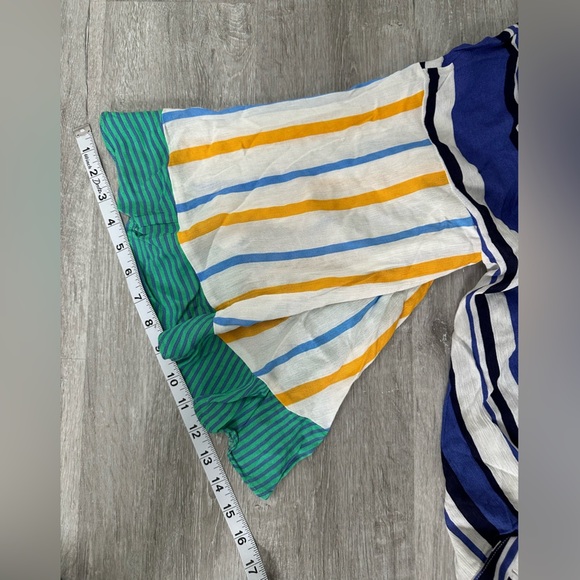 Umgee Striped Boho Blouse Size Small Top NWT - Picture 6 of 11